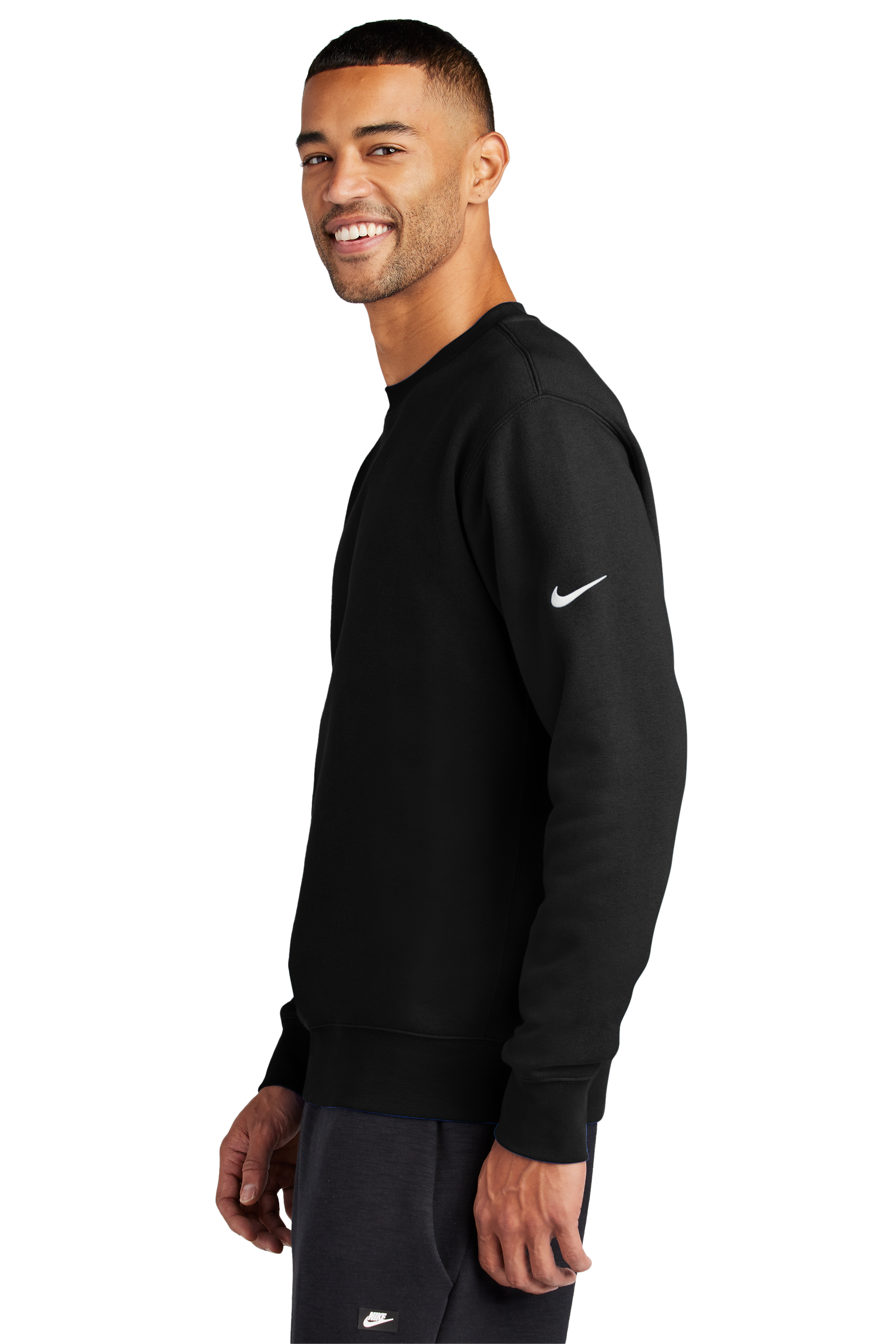NKFD9863 Nike Club Fleece Sleeve Swoosh Crew