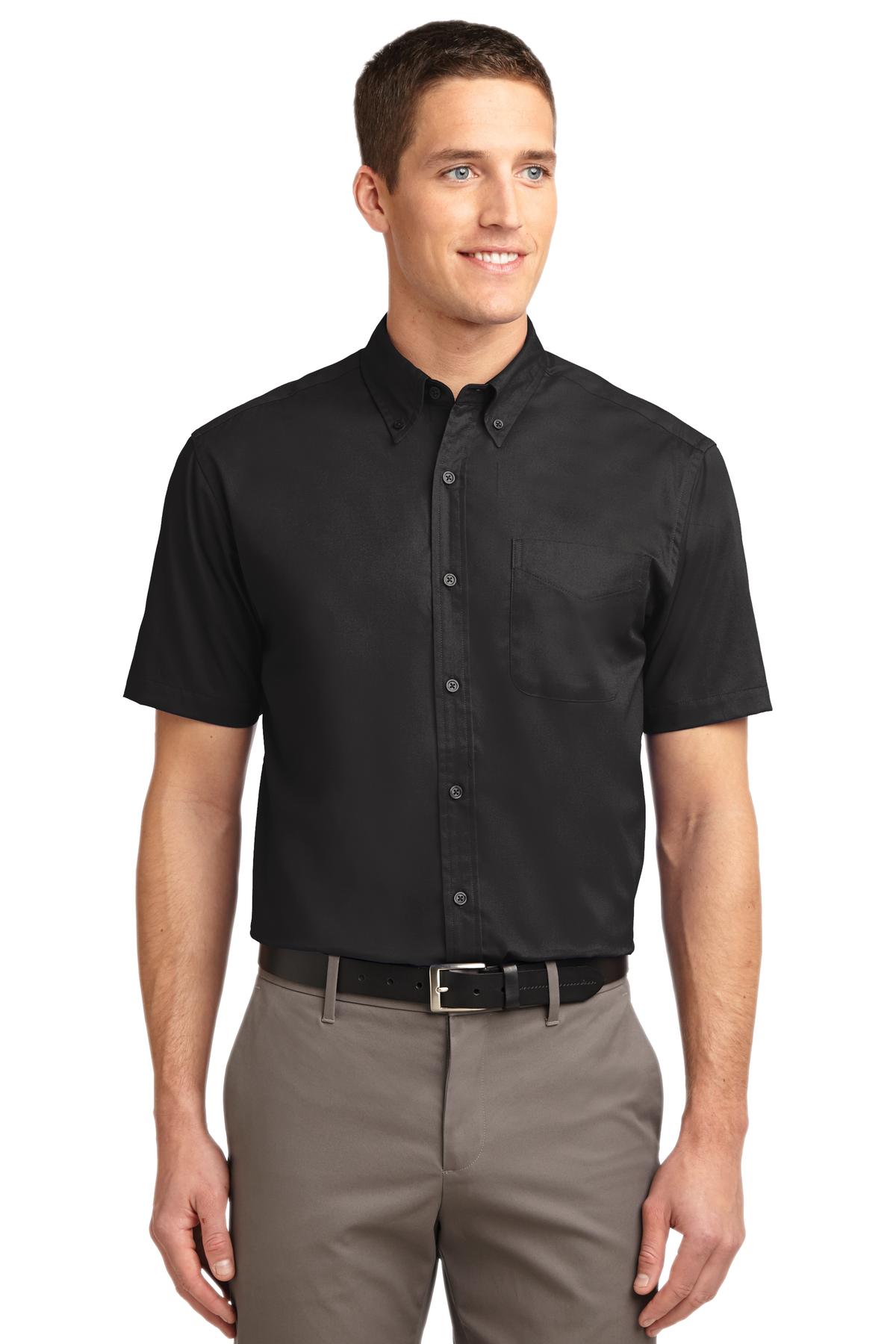 Port Authority S508 Black/ Light Stone