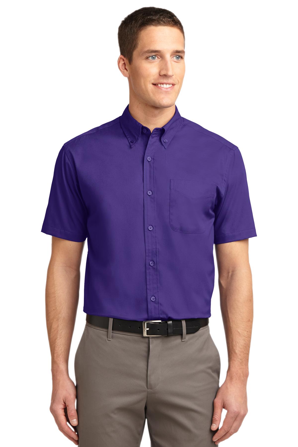 Port Authority S508 Purple/ Light Stone