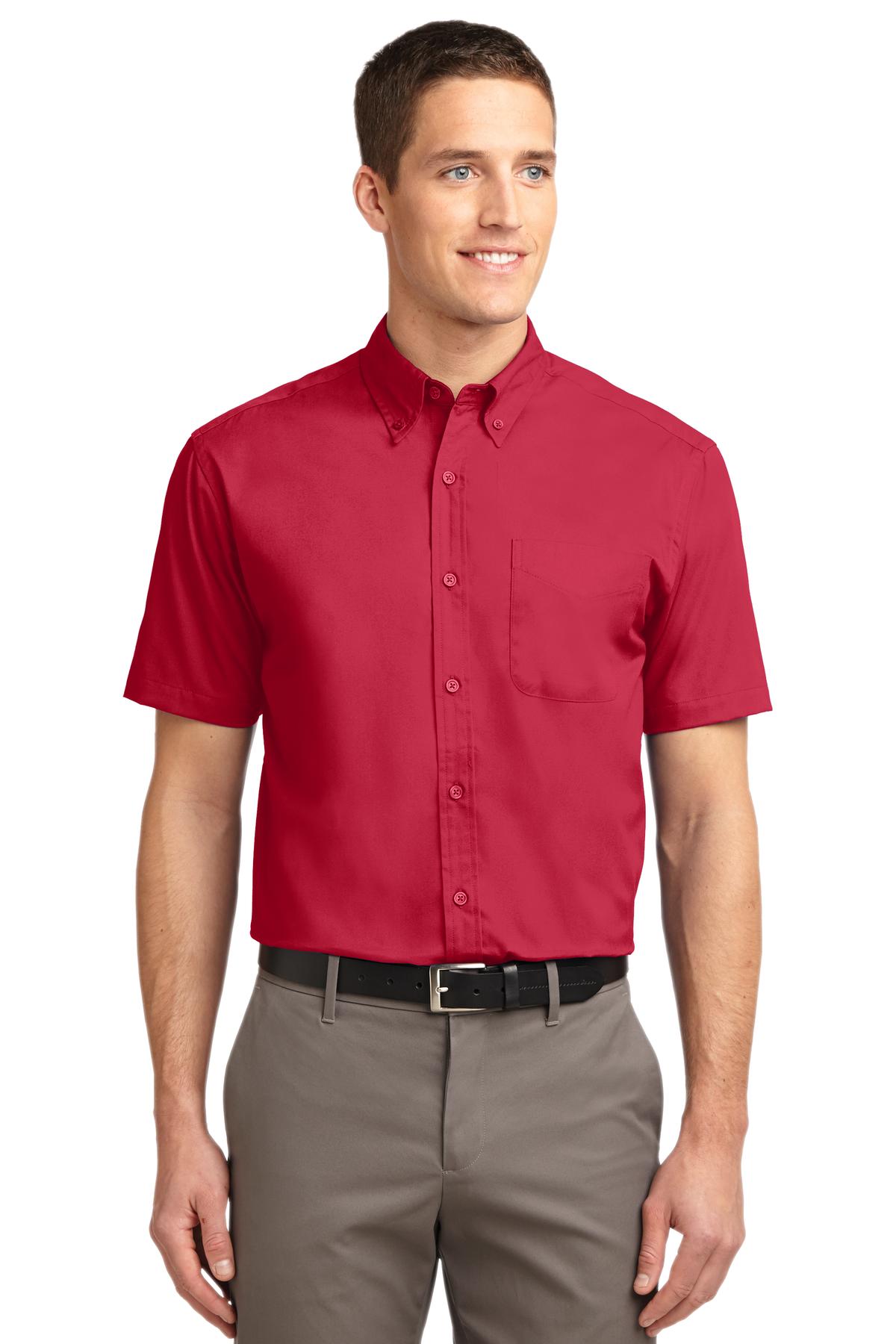 Port Authority S508 Red/ Light Stone