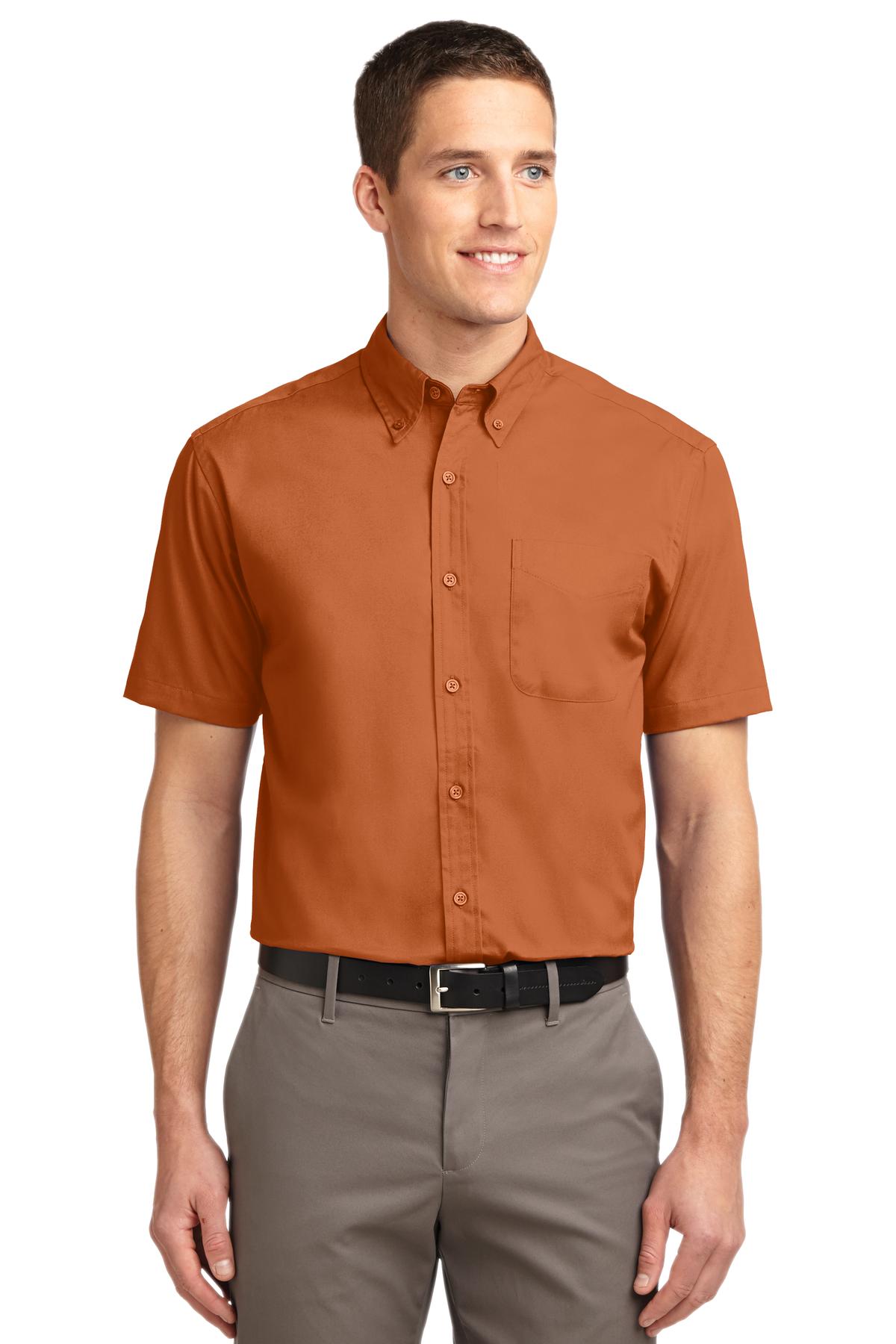 Port Authority S508 Texas Orange/ Light Stone