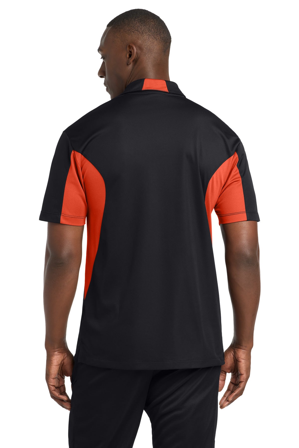 Sport-Tek ST655 Black/ Deep Orange