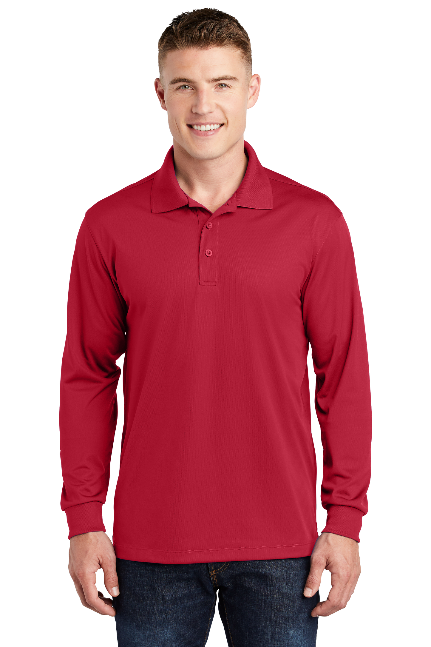 ST657 Sport-Tek® Long Sleeve Micropique Sport-Wick® Polo