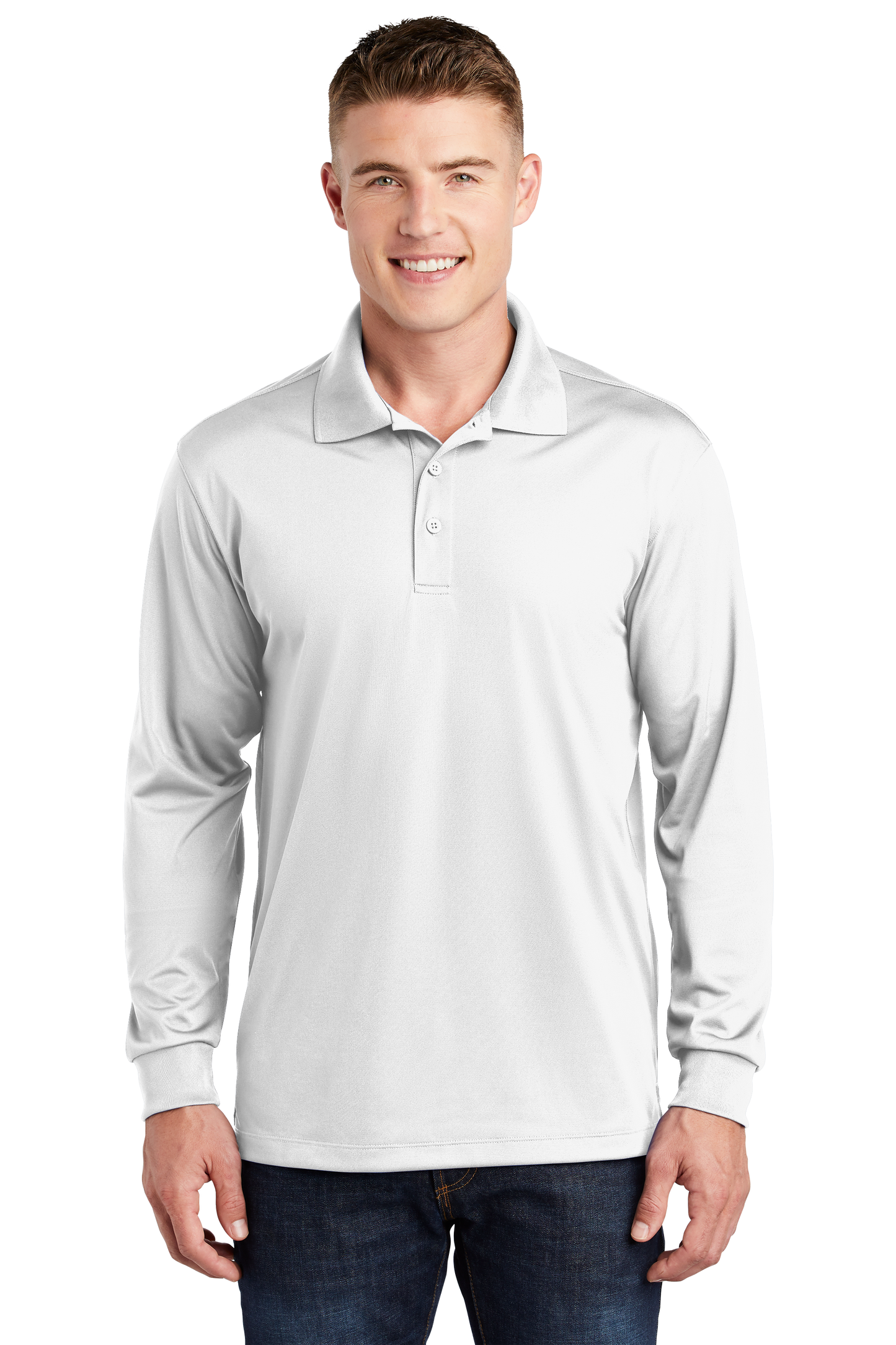 ST657 Sport-Tek® Long Sleeve Micropique Sport-Wick® Polo