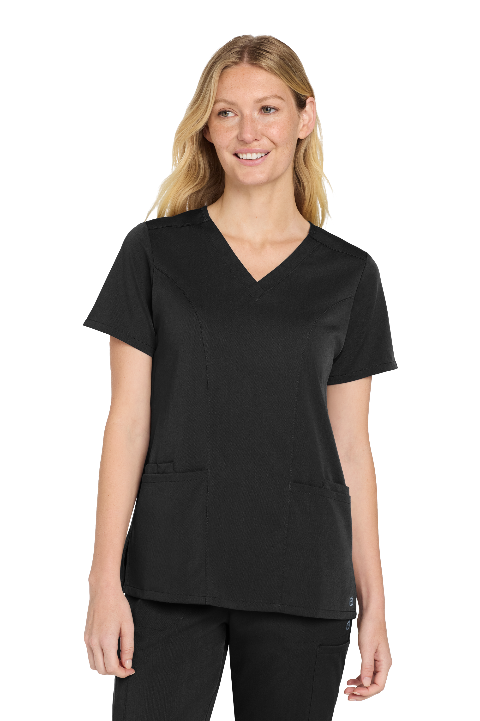 WW4168 Wink® Women’s Premiere Flex™ V-Neck Top Spanish Learning Castle