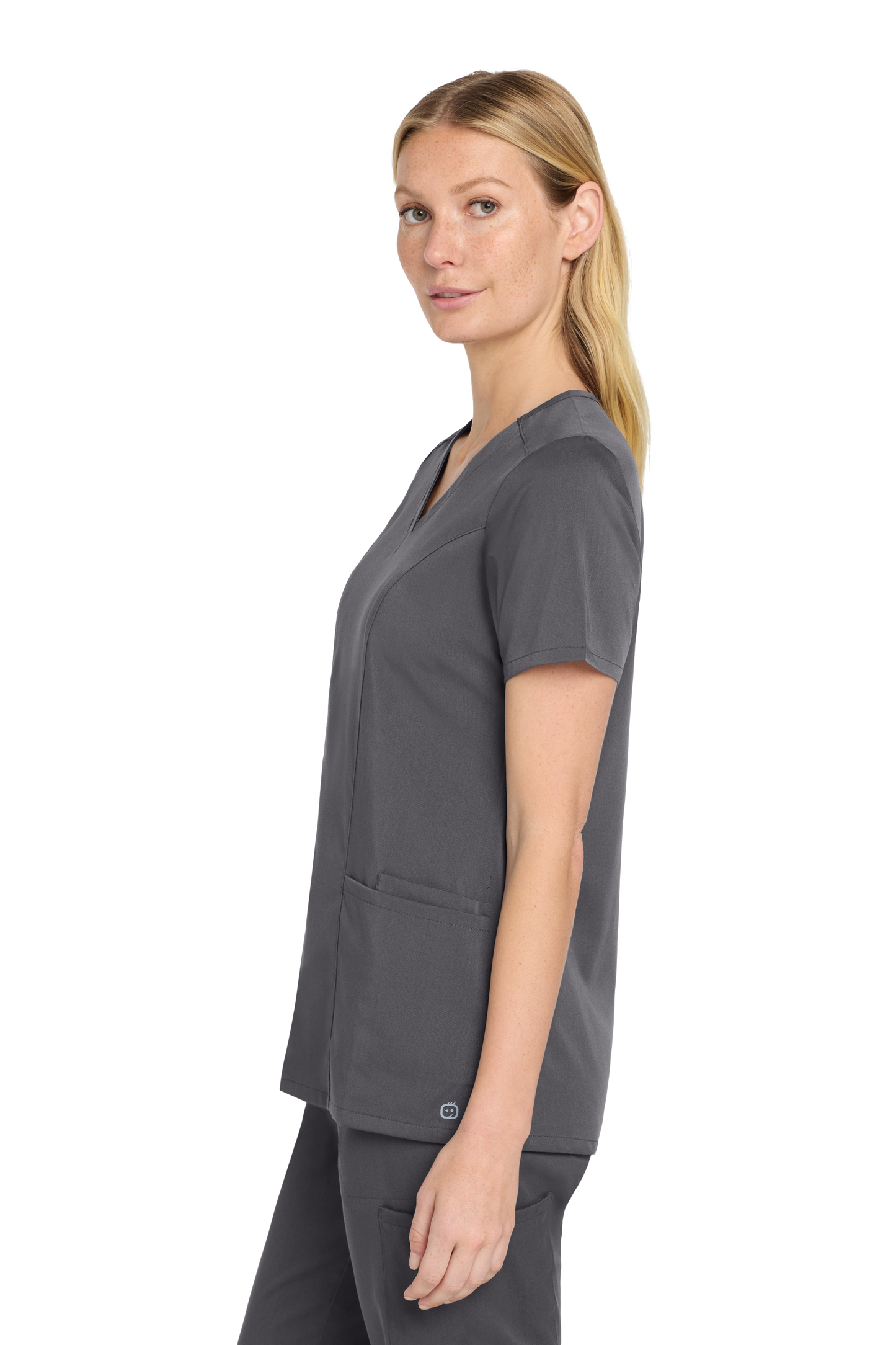 WW4168 Wink® Women’s Premiere Flex™ V-Neck Top Spanish Learning Castle