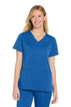 WW4168 Wink® Women’s Premiere Flex™ V-Neck Top Spanish Learning Castle