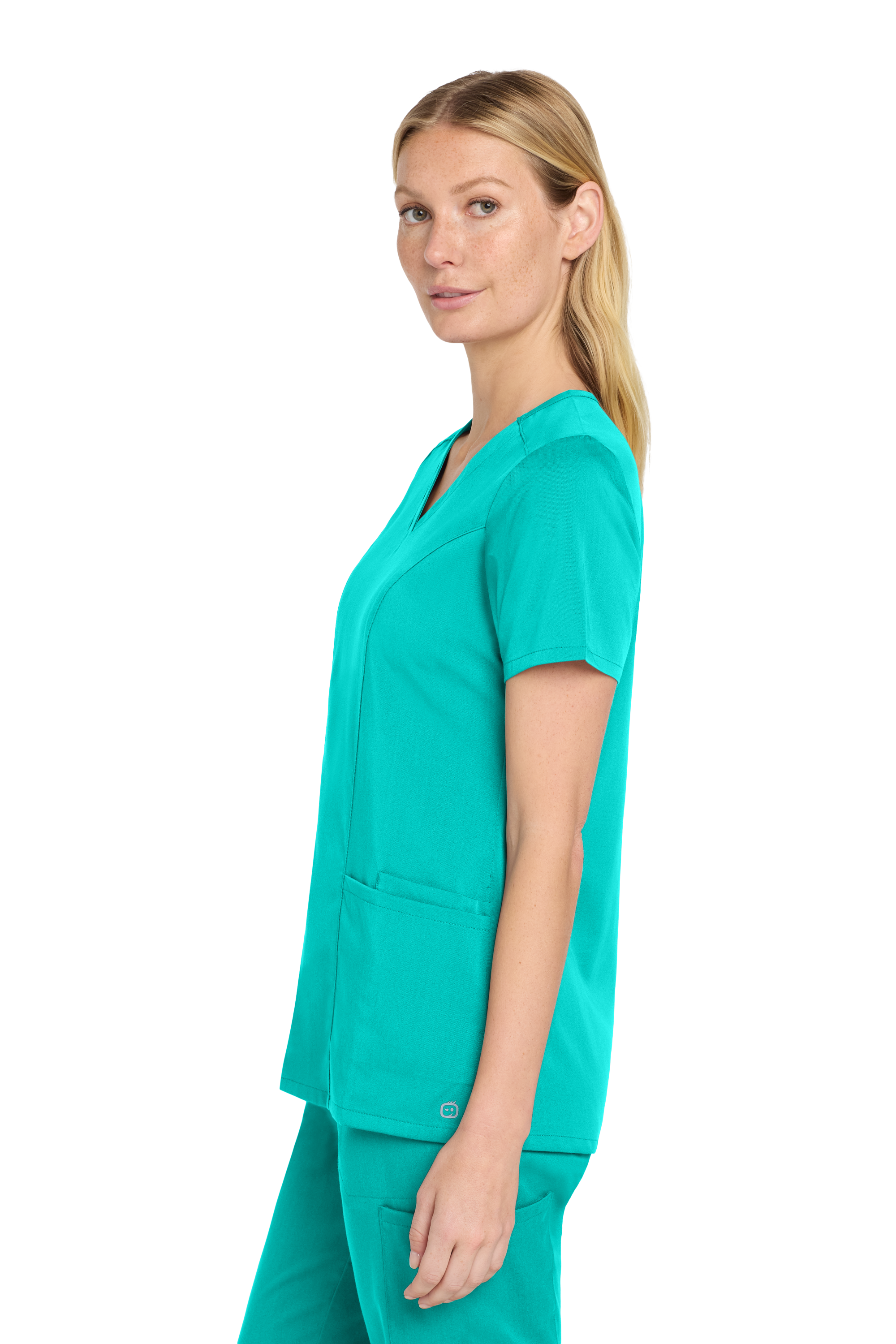 WW4168 Wink® Women’s Premiere Flex™ V-Neck Top Spanish Learning Castle