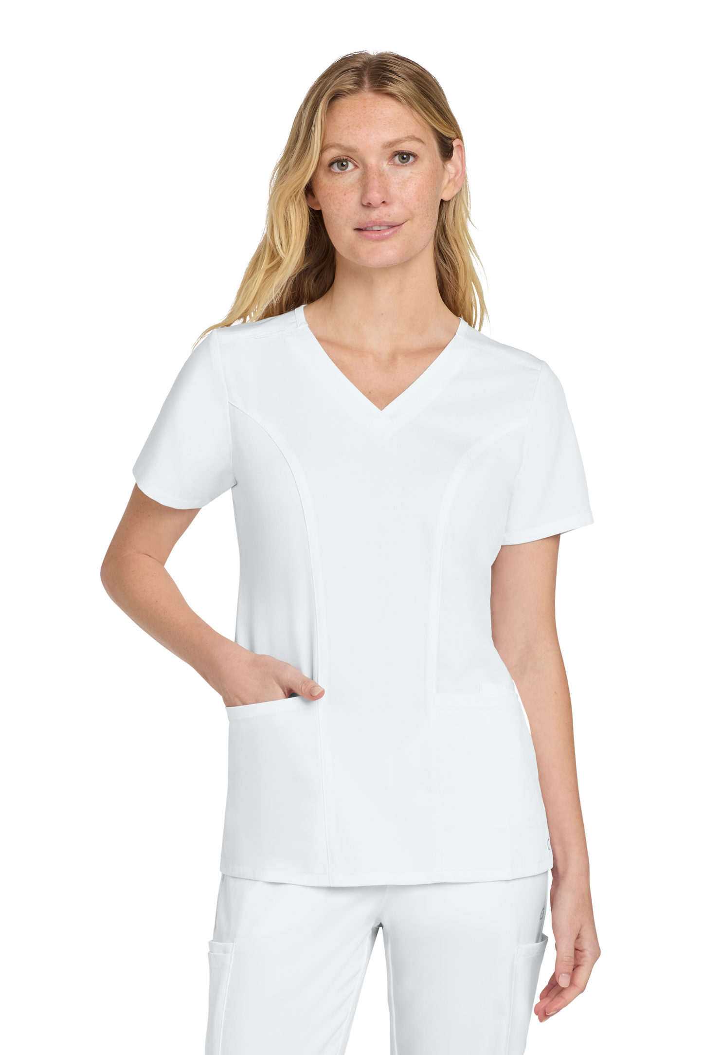 WW4168 Wink® Women’s Premiere Flex™ V-Neck Top Spanish Learning Castle