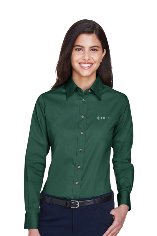 Women's Easy Blend™ Long Sleeve Twill Dress Shirt with Stain-Release - M500W