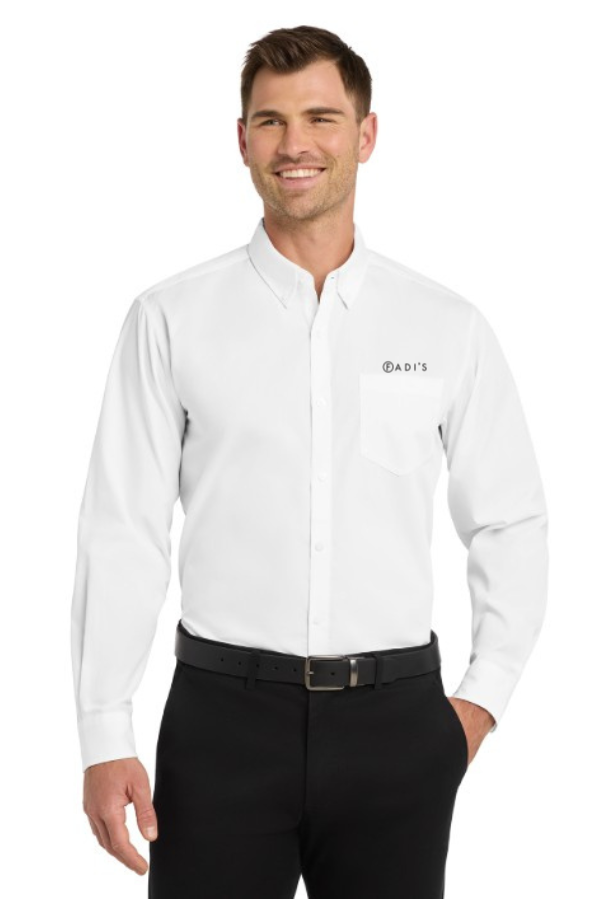 W100 Long Sleeve Carefree Poplin Shirt FADI'S